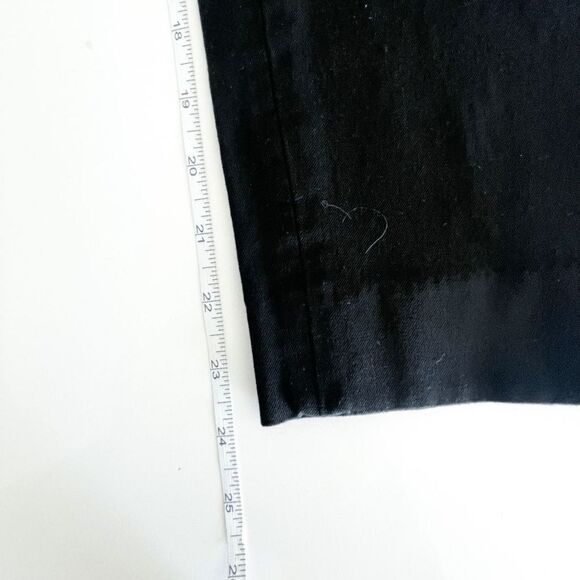Banana Republic Women's Trouser Pants Sloan Black Petite Size 10 HEMMED - Picture 8 of 10